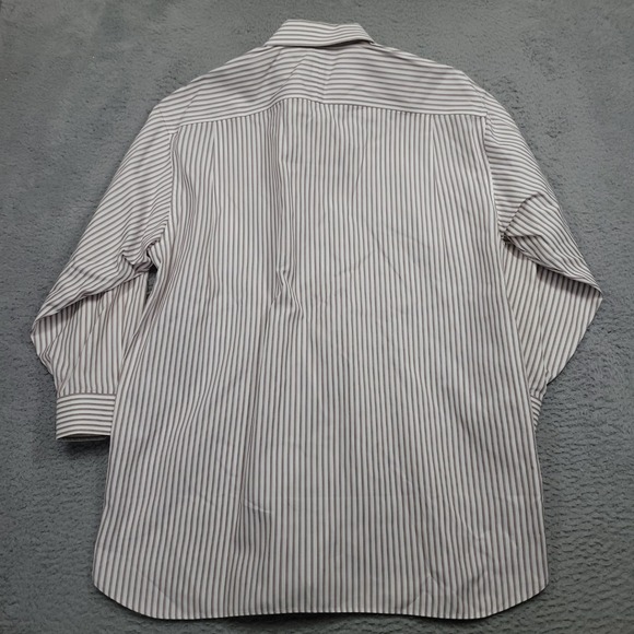 JOS A Bank Signature Collection Mens 16.5 32 Striped Wrinkle Free Dress Shirt - Picture 2 of 6